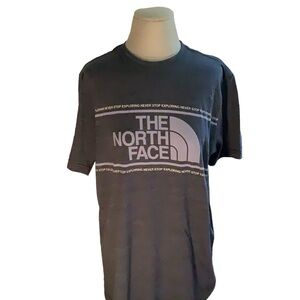 The North Face Logo Gray Short Sleeve Never Stop Exploring